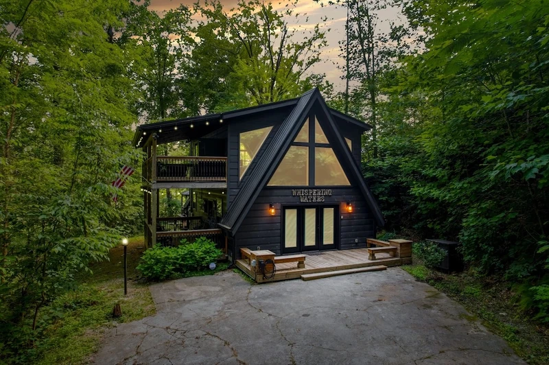 whispering waters is one of our Pigeon Forge cabins for couples