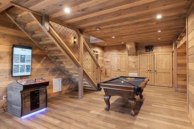 over the top is one of our pigeon forge cabins near dollywood