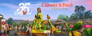 Dollywood's 2020 Grand Opening, Flower & Food Festival, larger-than-life plant sculptures, floral carpet beds, Dollywood fireworks, Dollywood Summer, Dollywood festival, Dollywood things to do, Pigeon Forge things to do, Sevier County things to do